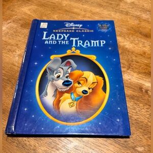 Disney Lady and the Tramp Collectible Hardcover – Blue with Gold Accents